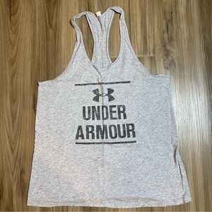Under Armour Grey Activewear Racerback Tank Top
